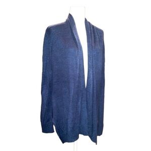 CARDIGAN Sweater Verve Ami Dark Blue Open Front Lightweight